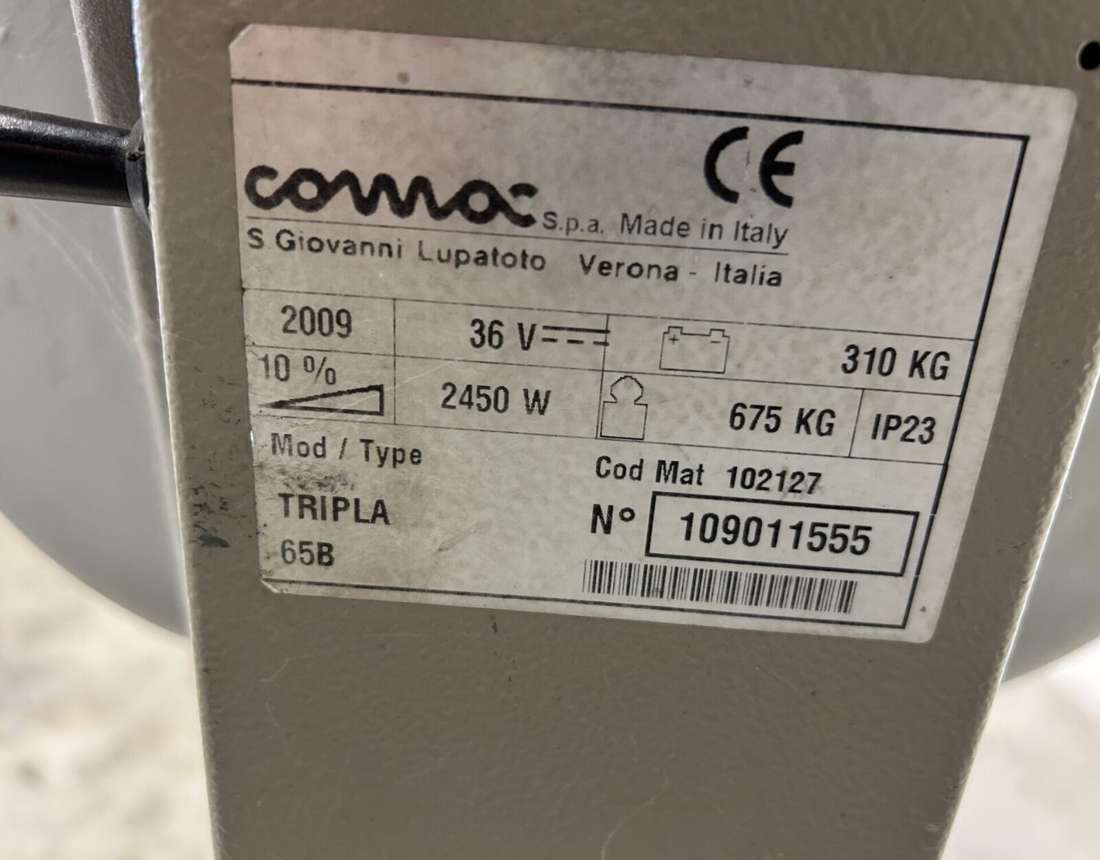 32. Comac Tripla 6511 Veeg-en Schrobmachine - Hefx 2.JPG
